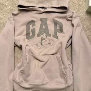gap x disney kids beige sweatshirt hoodie
